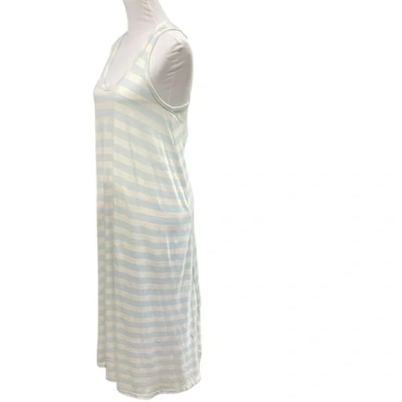 NWT The‎ Great. Striped Swing Tank Dress SZ S 1 Blue Cream - Picture 4 of 8